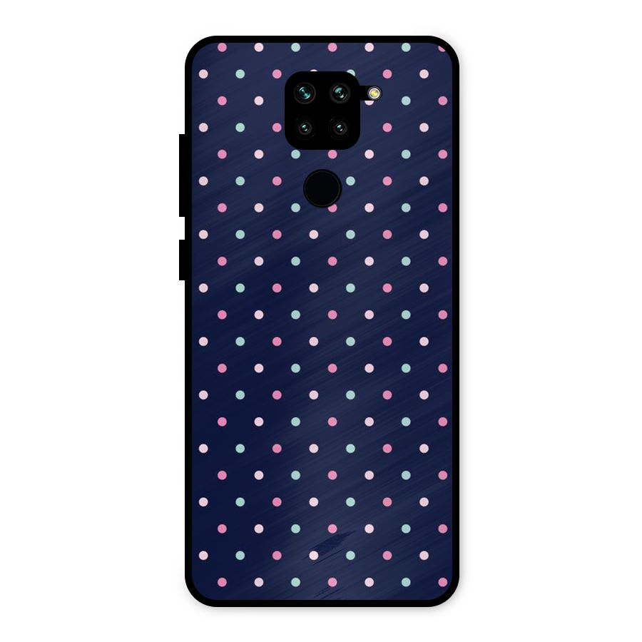 Colorful Dots Pattern Metal Back Case for Redmi Note 9
