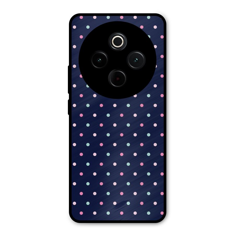 Colorful Dots Pattern Metal Back Case for Vivo T4
