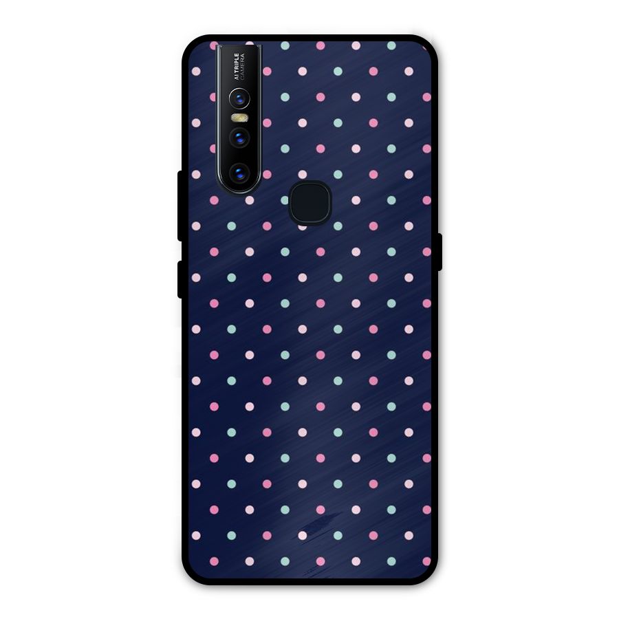 Colorful Dots Pattern Metal Back Case for Vivo V15