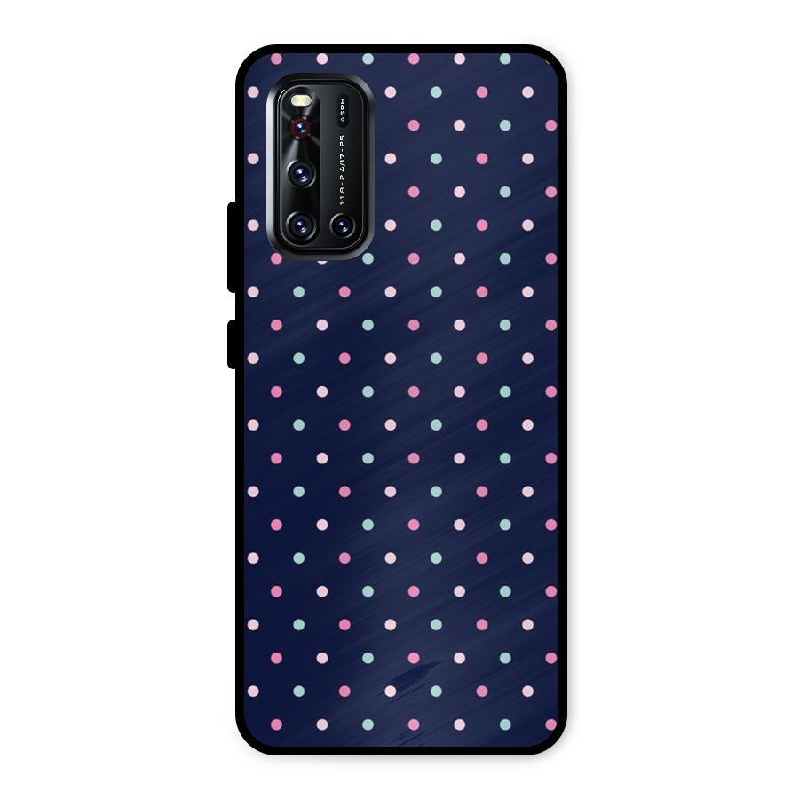 Colorful Dots Pattern Metal Back Case for Vivo V19