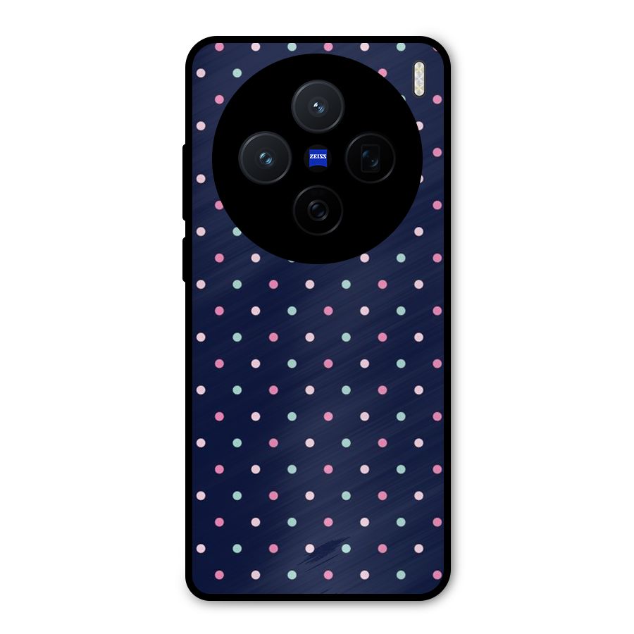 Colorful Dots Pattern Metal Back Case for Vivo X200