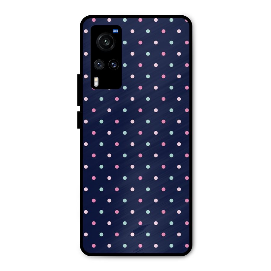 Colorful Dots Pattern Metal Back Case for Vivo X60