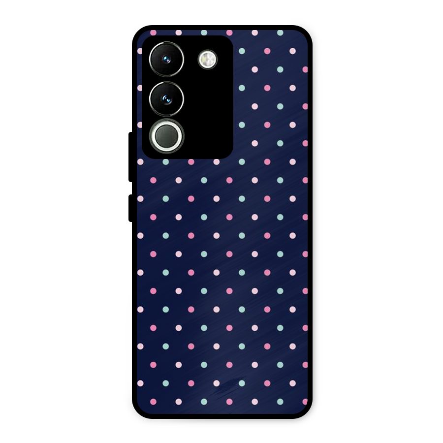 Colorful Dots Pattern Metal Back Case for Vivo Y200