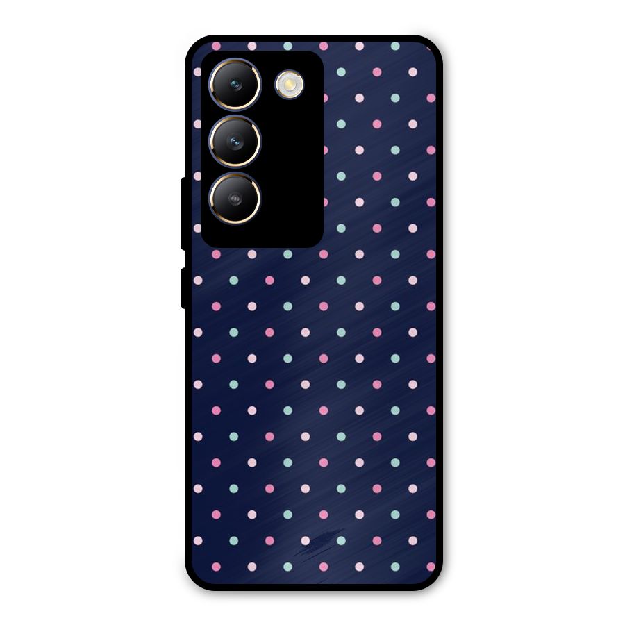 Colorful Dots Pattern Metal Back Case for Vivo Y200e
