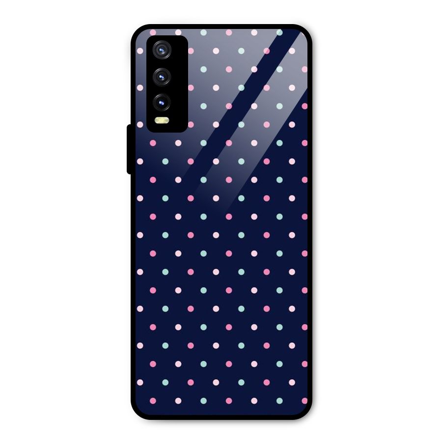 Colorful Dots Pattern Metal Back Case for Vivo Y20g