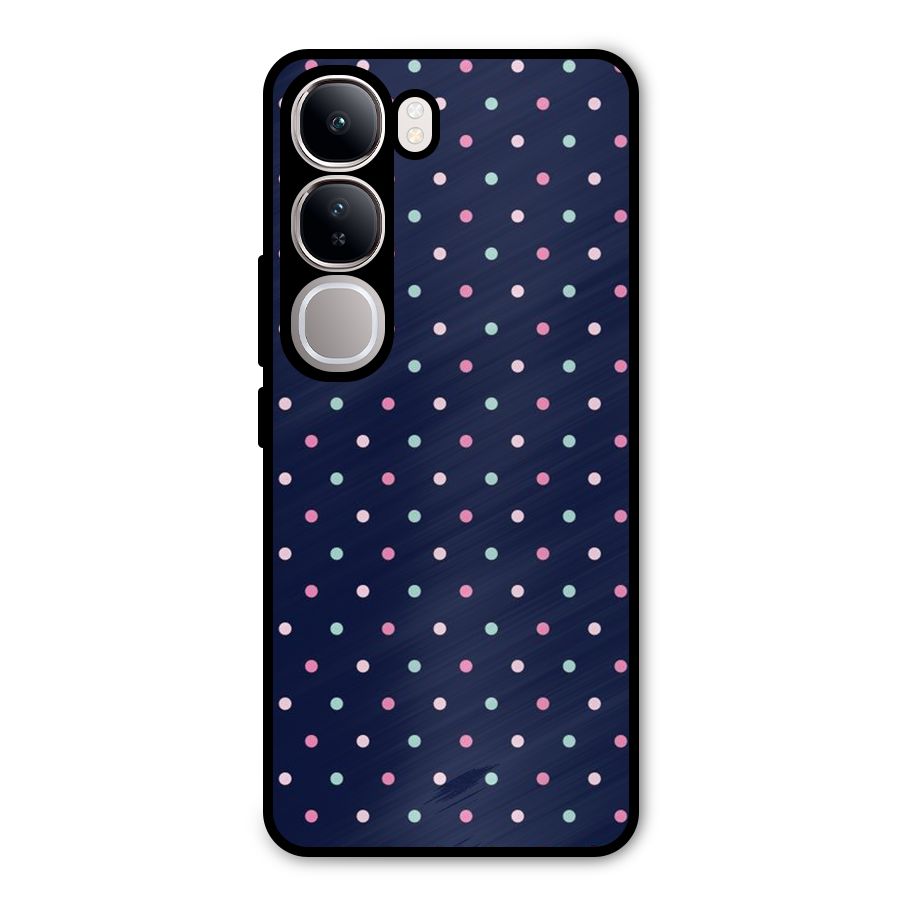 Colorful Dots Pattern Metal Back Case for Vivo Y300