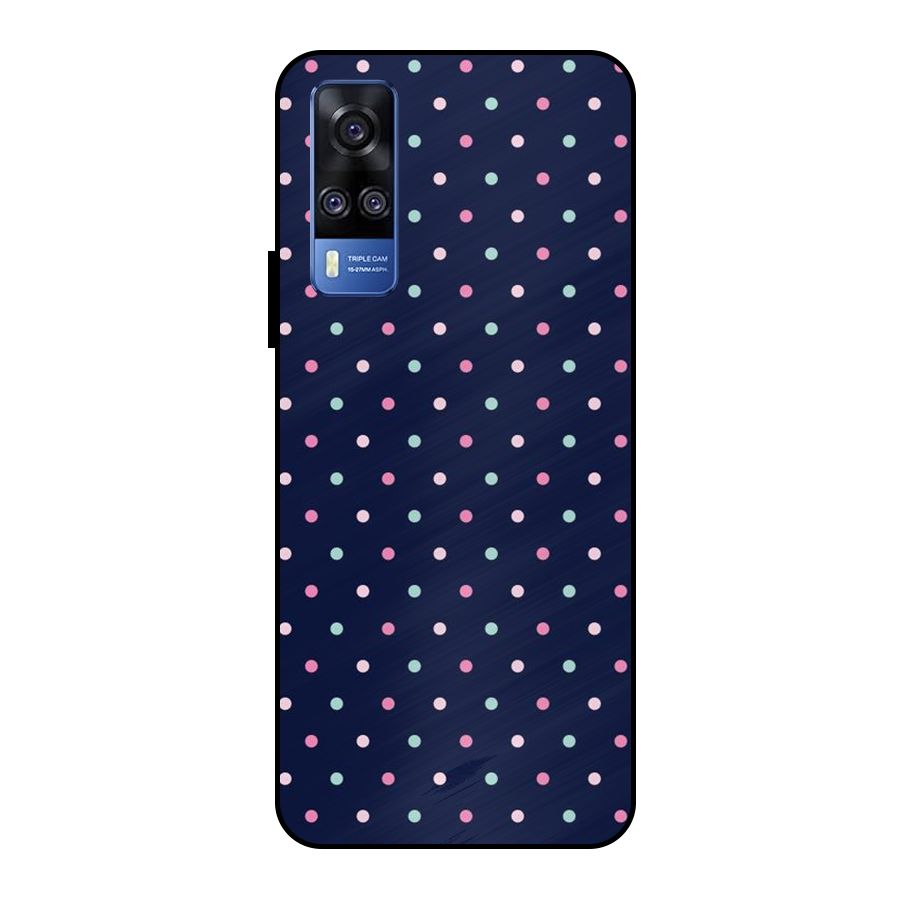 Colorful Dots Pattern Metal Back Case for Vivo Y51