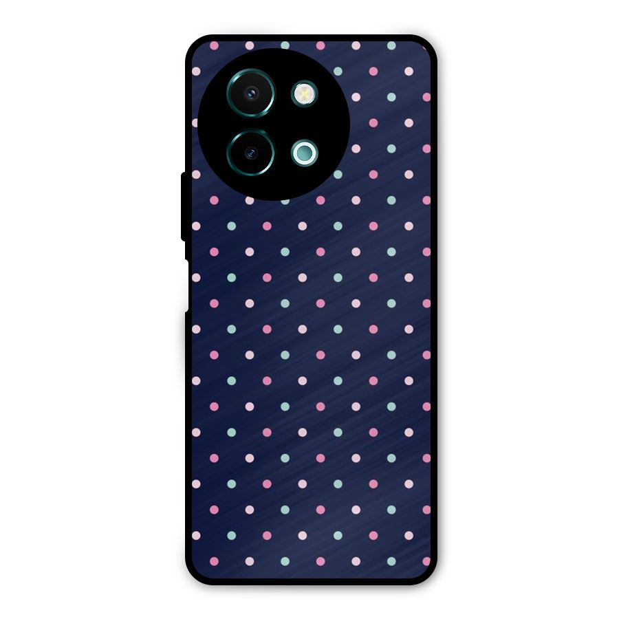 Colorful Dots Pattern Metal Back Case for Vivo Y58