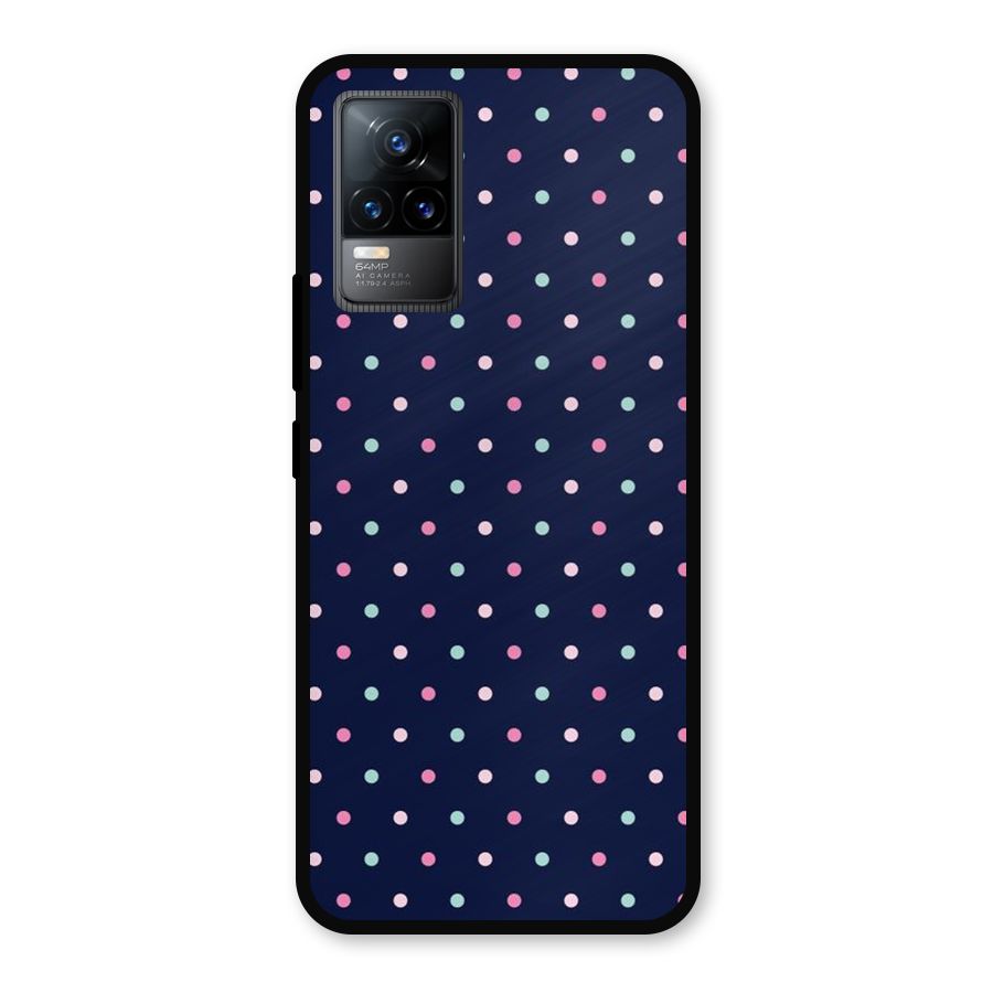 Colorful Dots Pattern Metal Back Case for Vivo Y73