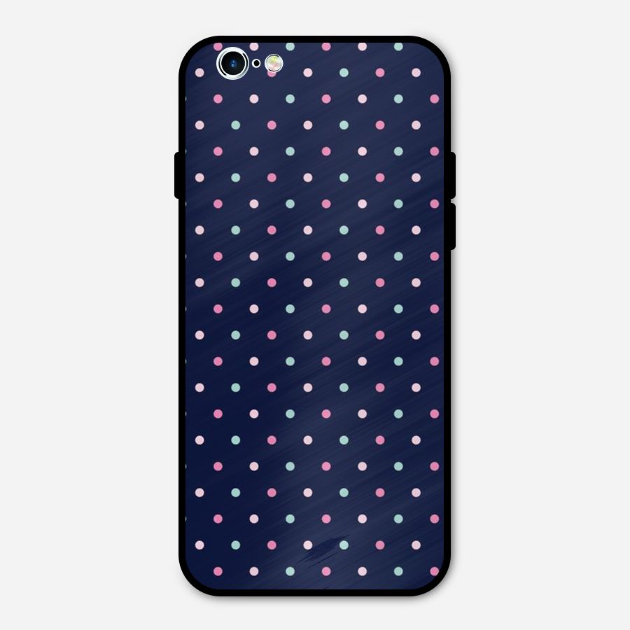 Colorful Dots Pattern Metal Back Case for iPhone 6 6s