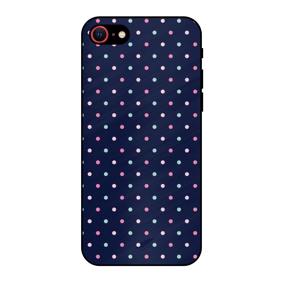Colorful Dots Pattern Metal Back Case for iPhone 7