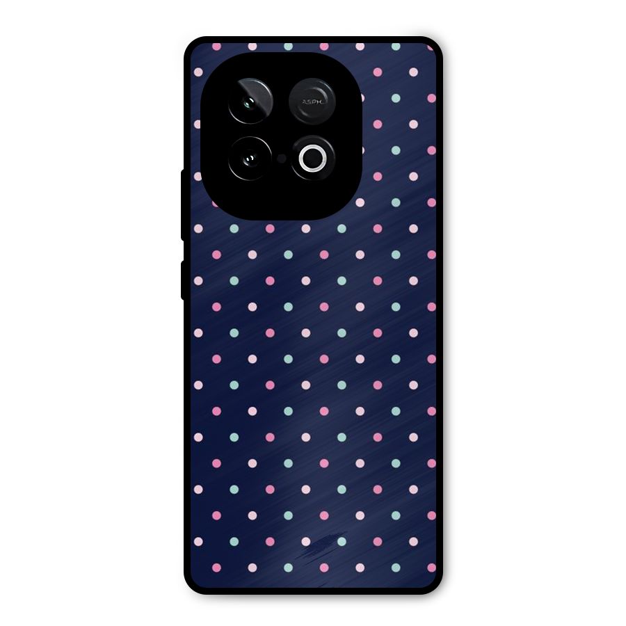 Colorful Dots Pattern Metal Back Case for iQOO Neo 10