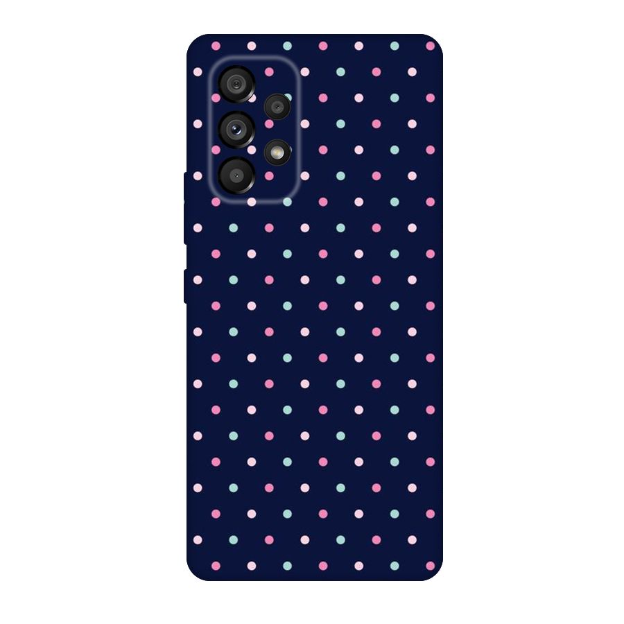 Colorful Dots Pattern Original Polycarbonate Back Case for Galaxy A53 5G