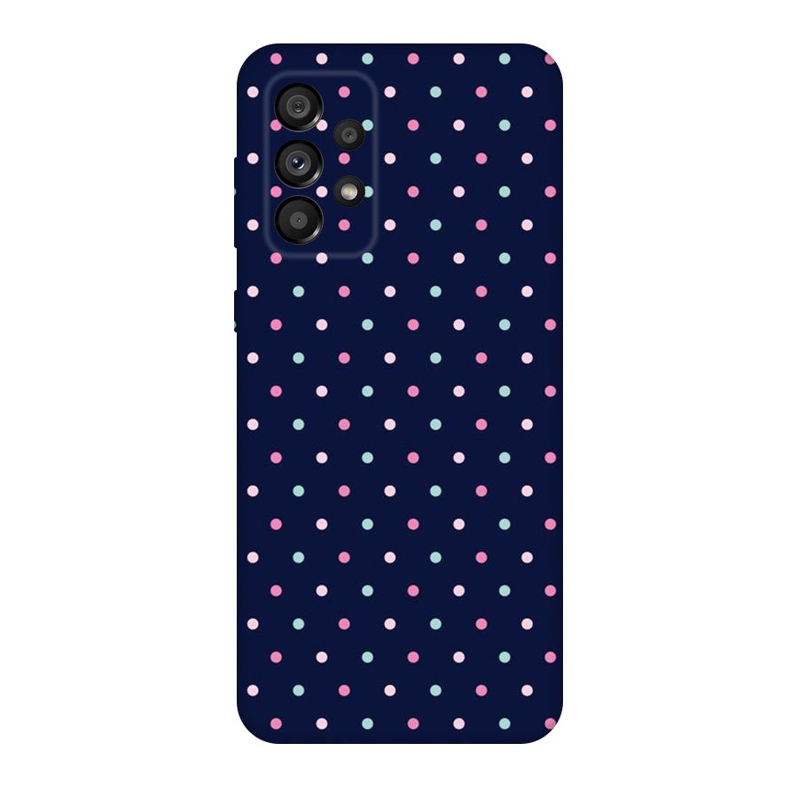 Colorful Dots Pattern Original Polycarbonate Back Case for Galaxy A73 5G