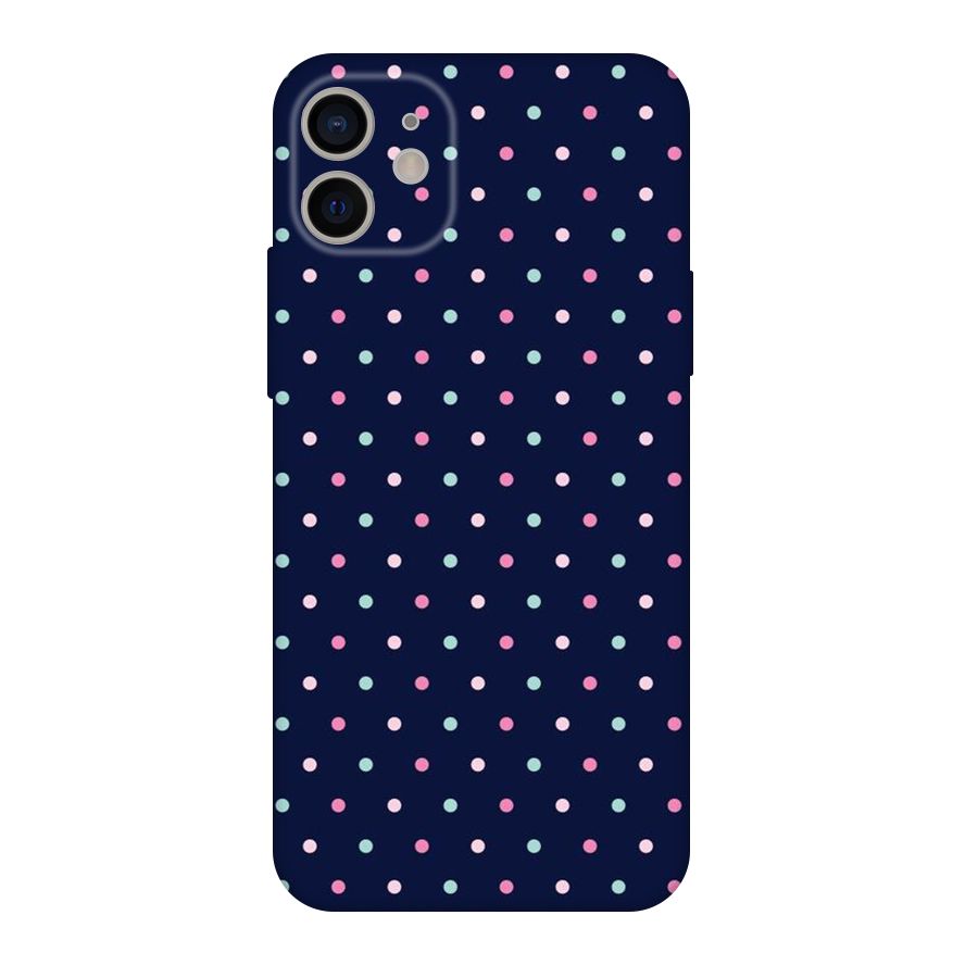 Colorful Dots Pattern Original Polycarbonate Back Case for iPhone 11