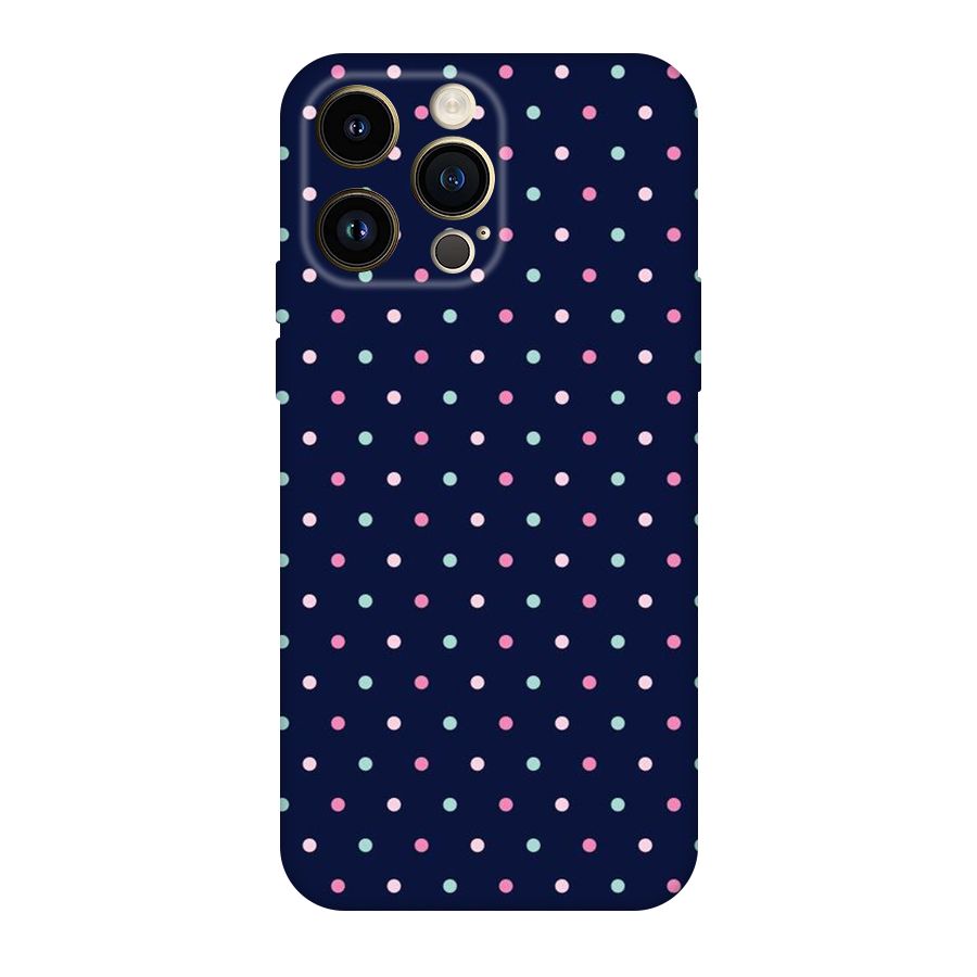 Colorful Dots Pattern Original Polycarbonate Back Case for iPhone 14 Pro Max