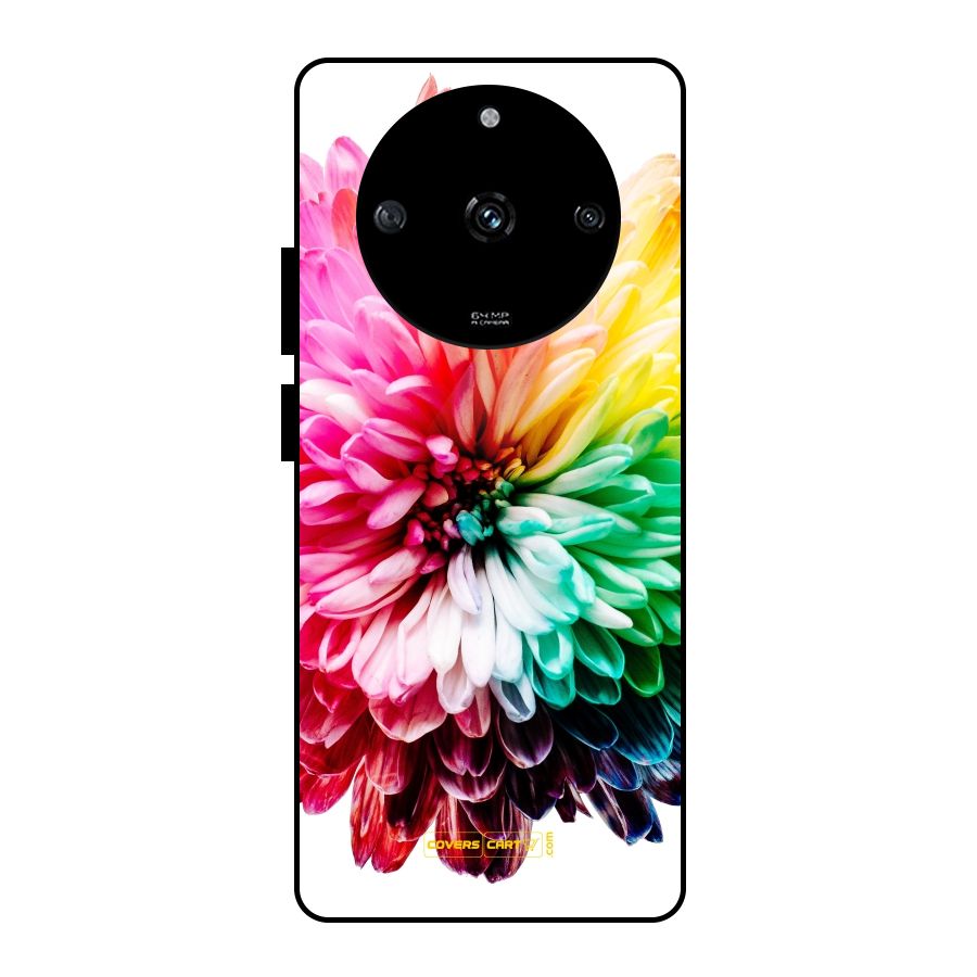 Colorful Flower Glass Back Case for Realme Narzo 60 5G