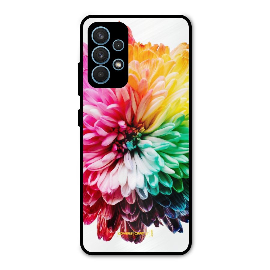Colorful Flower Metal Back Case for Galaxy A32