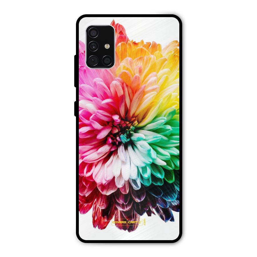 Colorful Flower Metal Back Case for Galaxy A51
