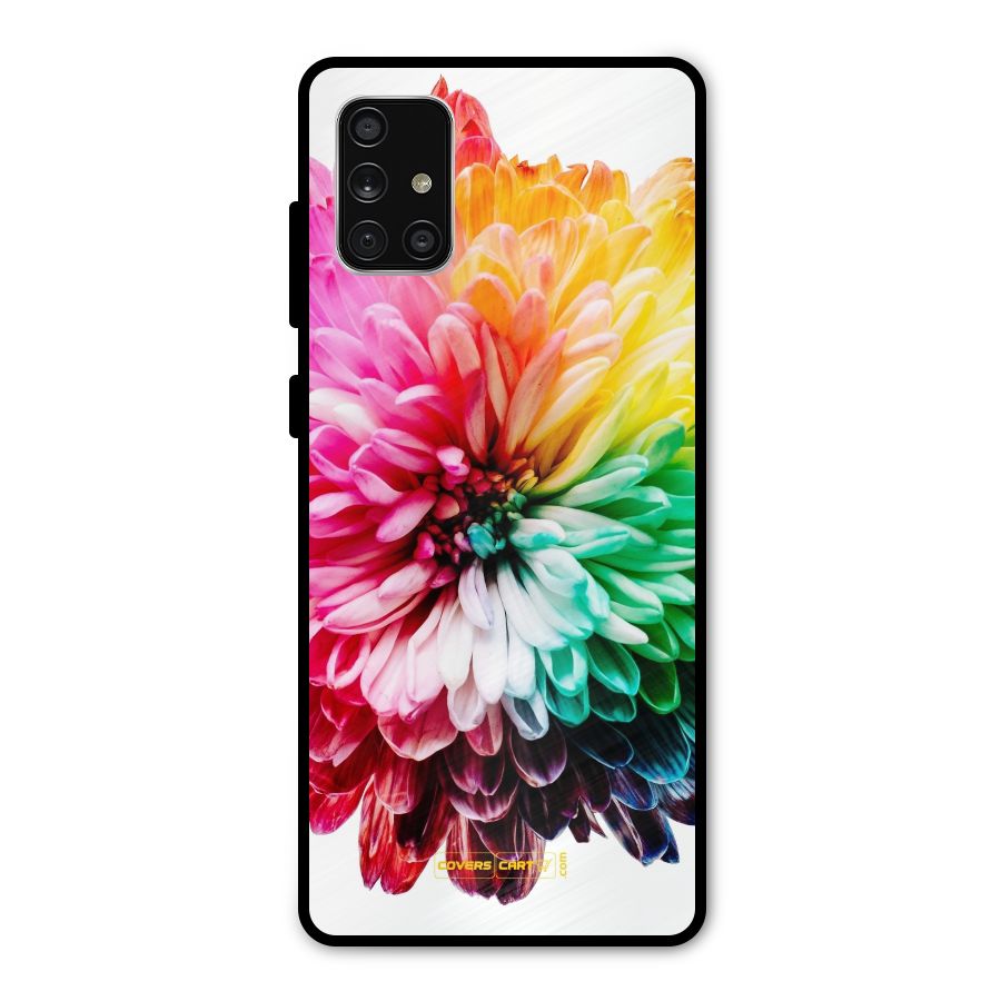 Colorful Flower Metal Back Case for Galaxy A71