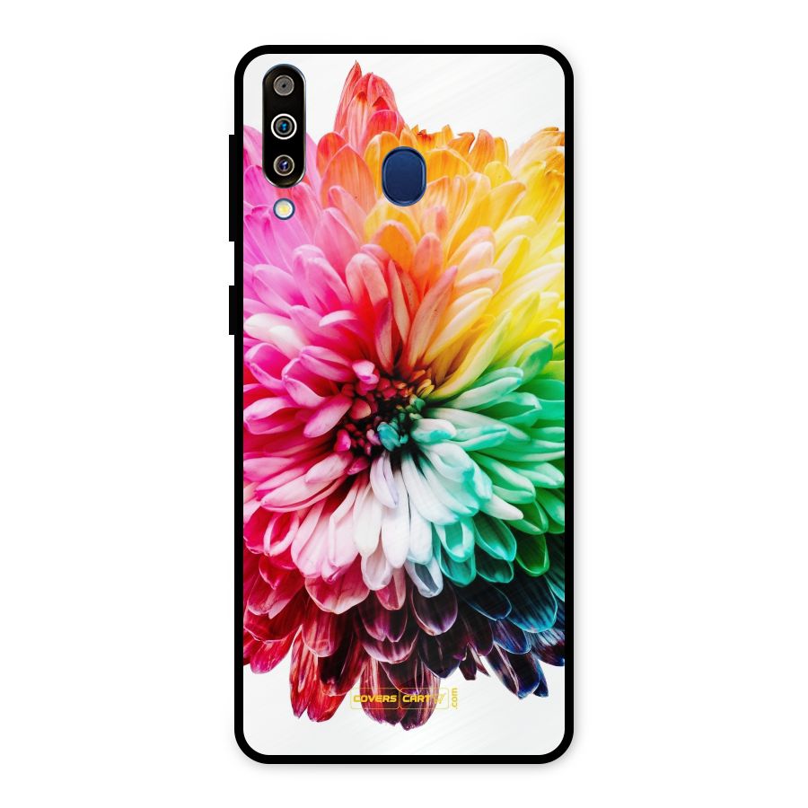 Colorful Flower Metal Back Case for Galaxy M30