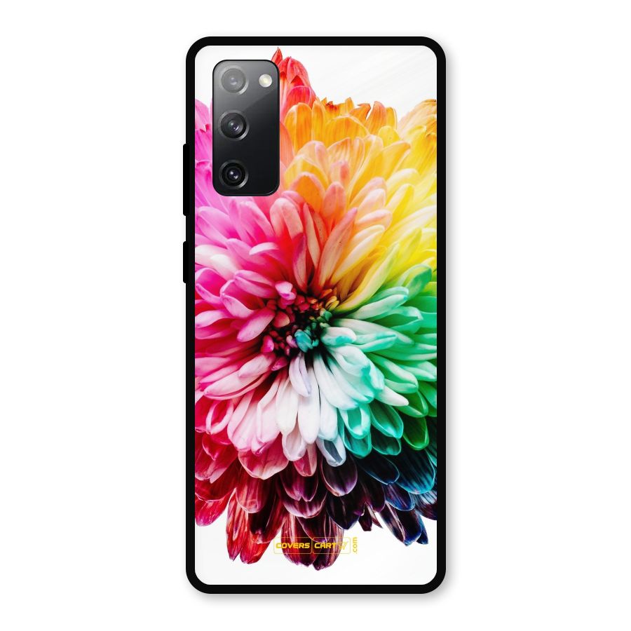 Colorful Flower Metal Back Case for Galaxy S20 FE 5G