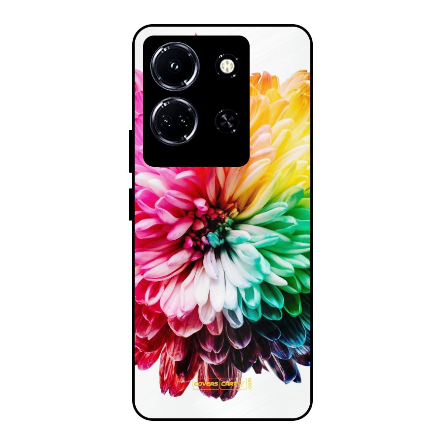 Colorful Flower Metal Back Case for Infinix Note 30 5G