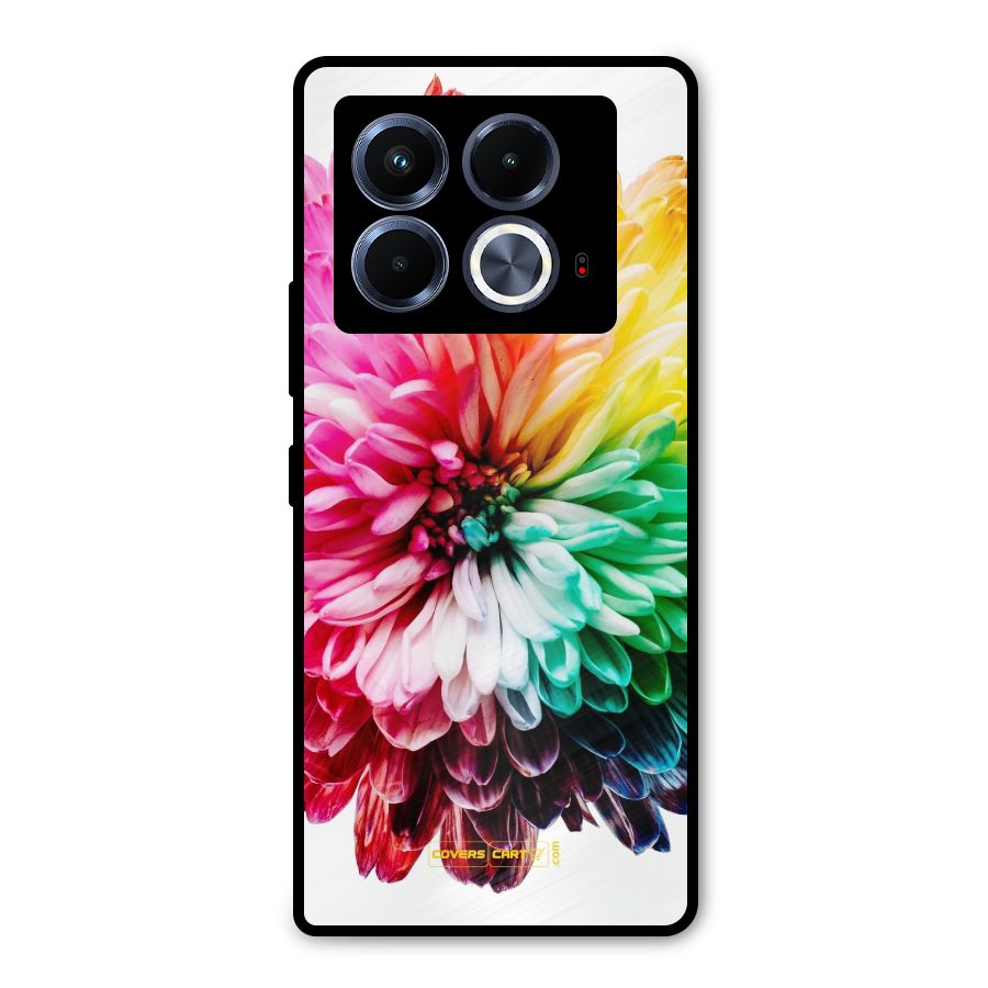 Colorful Flower Metal Back Case for Infinix Note 40 5G