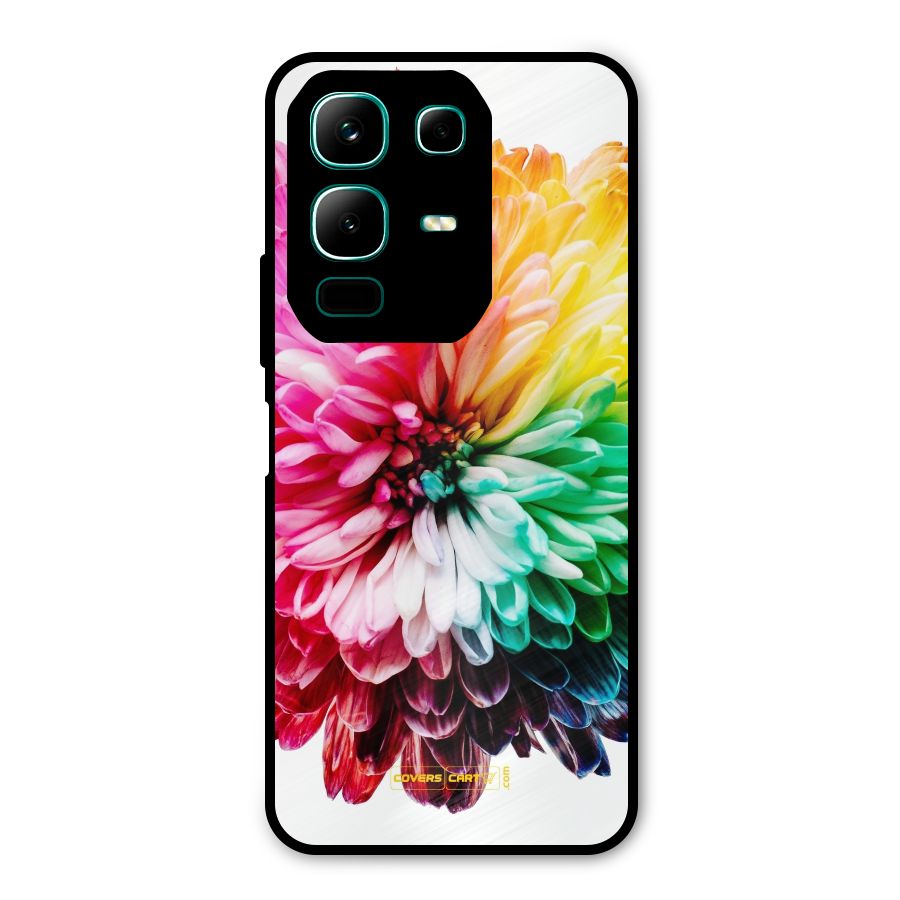 Colorful Flower Metal Back Case for Infinix Note 50x