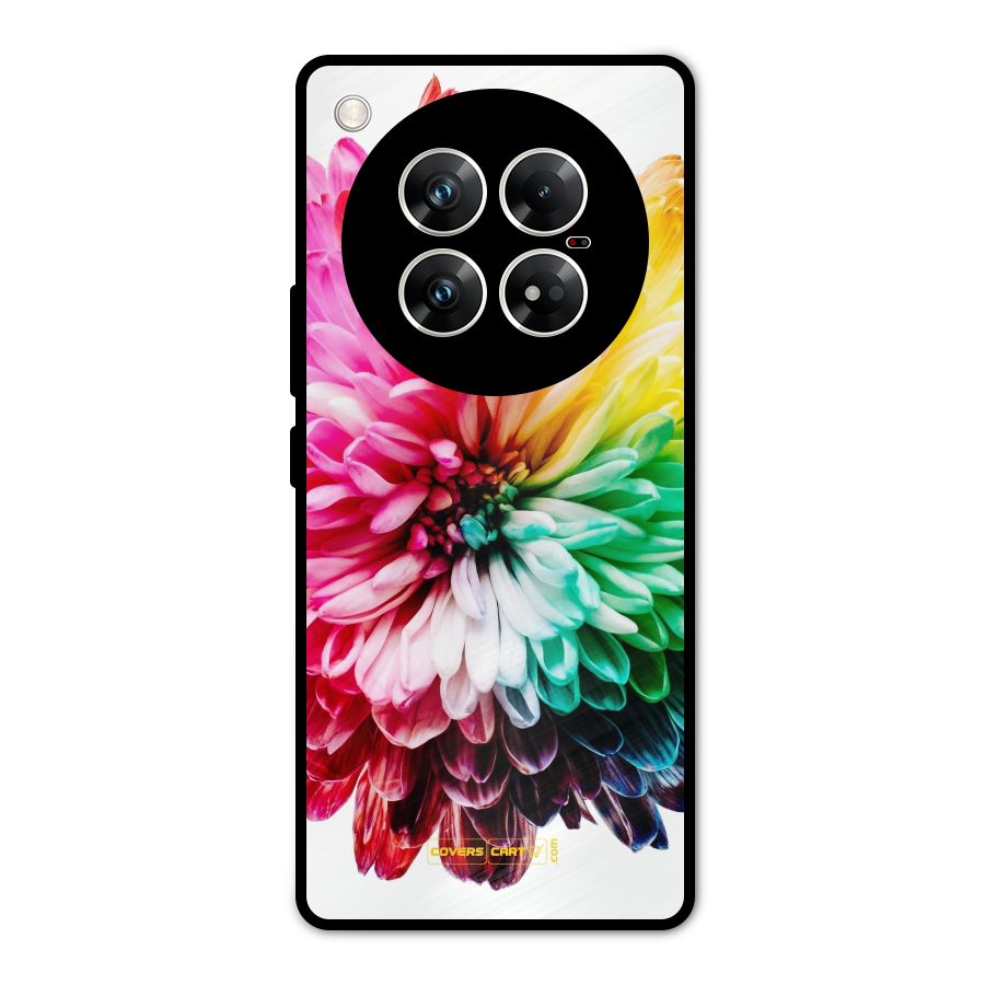 Colorful Flower Metal Back Case for Infinix Zero 40 5G