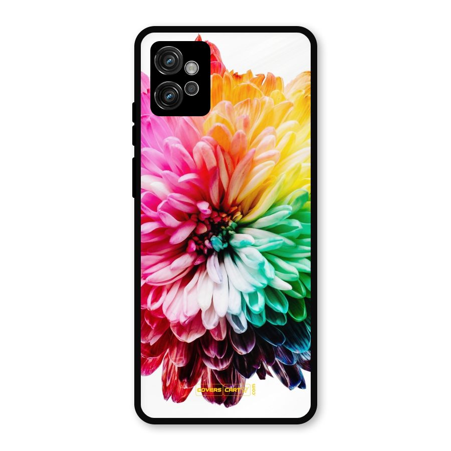 Colorful Flower Metal Back Case for Moto G32