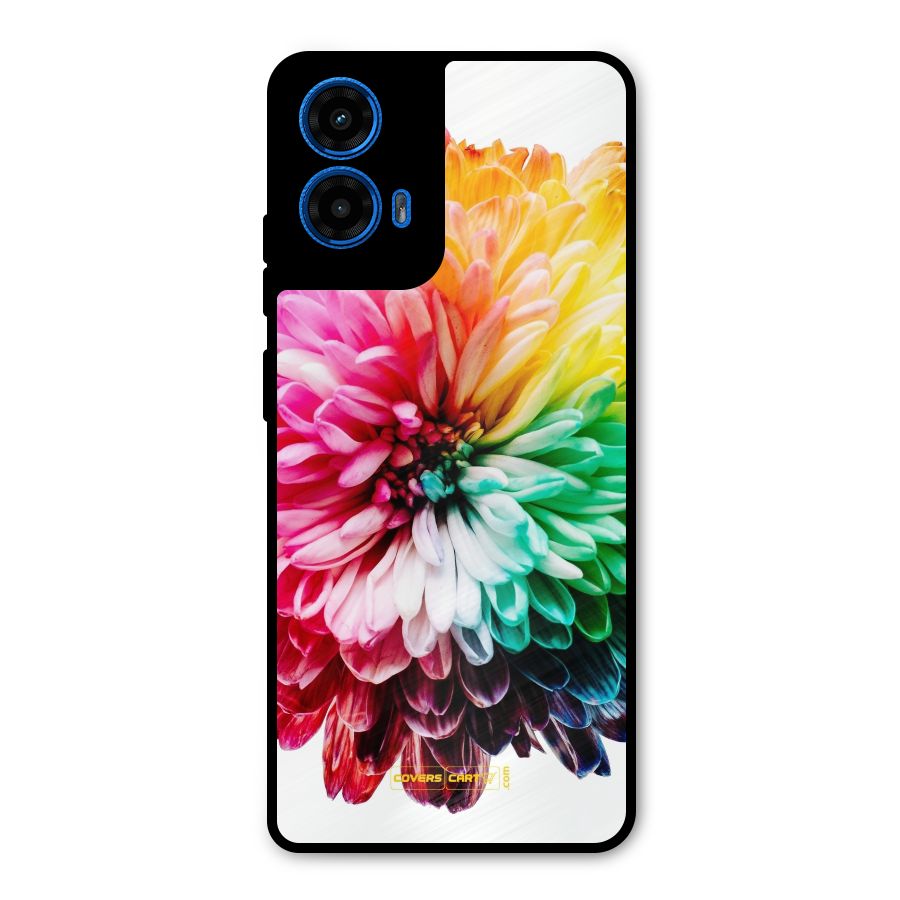Colorful Flower Metal Back Case for Moto G45
