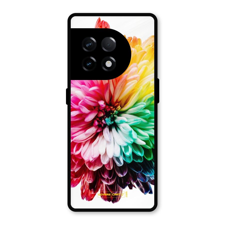 Colorful Flower Metal Back Case for OnePlus 11R