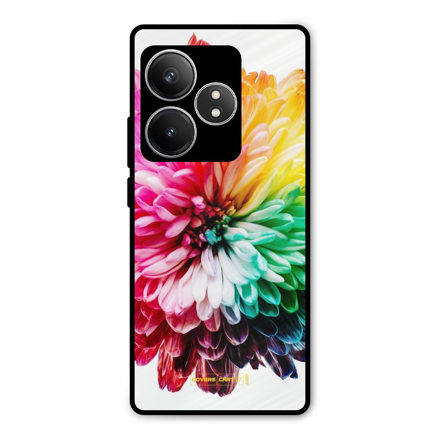 Colorful Flower Metal Back Case for Realme GT 6T