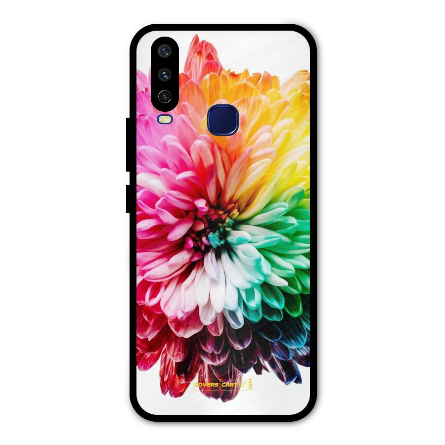 Colorful Flower Metal Back Case for Vivo V17