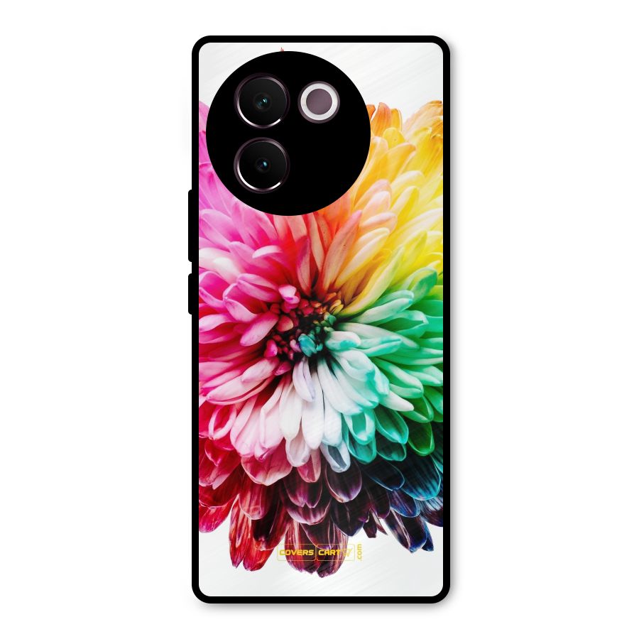 Colorful Flower Metal Back Case for Vivo V30e