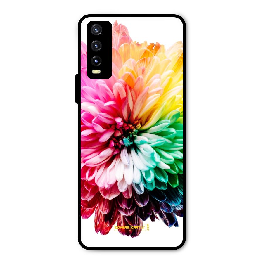 Colorful Flower Metal Back Case for Vivo Y20