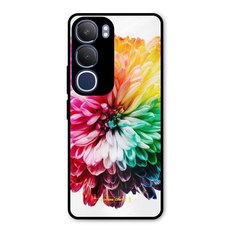 Colorful Flower Metal Back Case for Vivo Y29