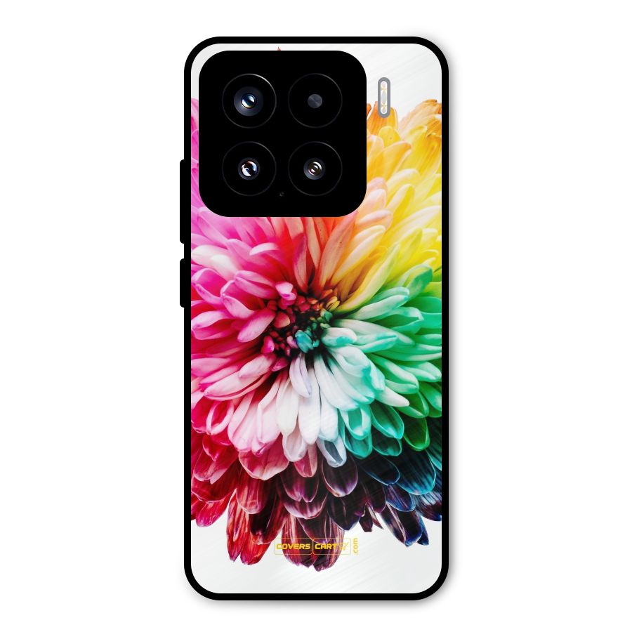 Colorful Flower Metal Back Case for Xiaomi 15