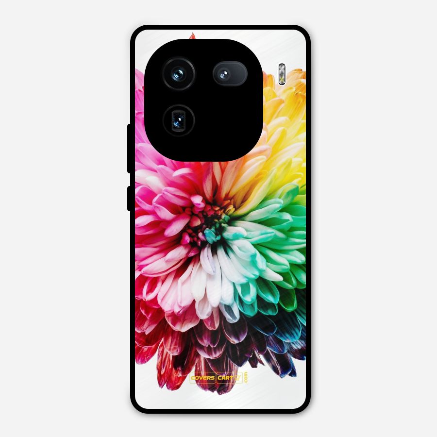 Colorful Flower Metal Back Case for iQOO 12