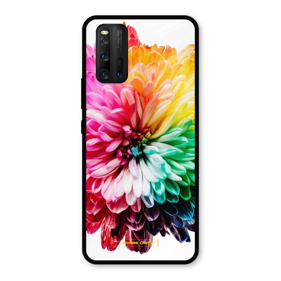 Colorful Flower Metal Back Case for iQOO 3