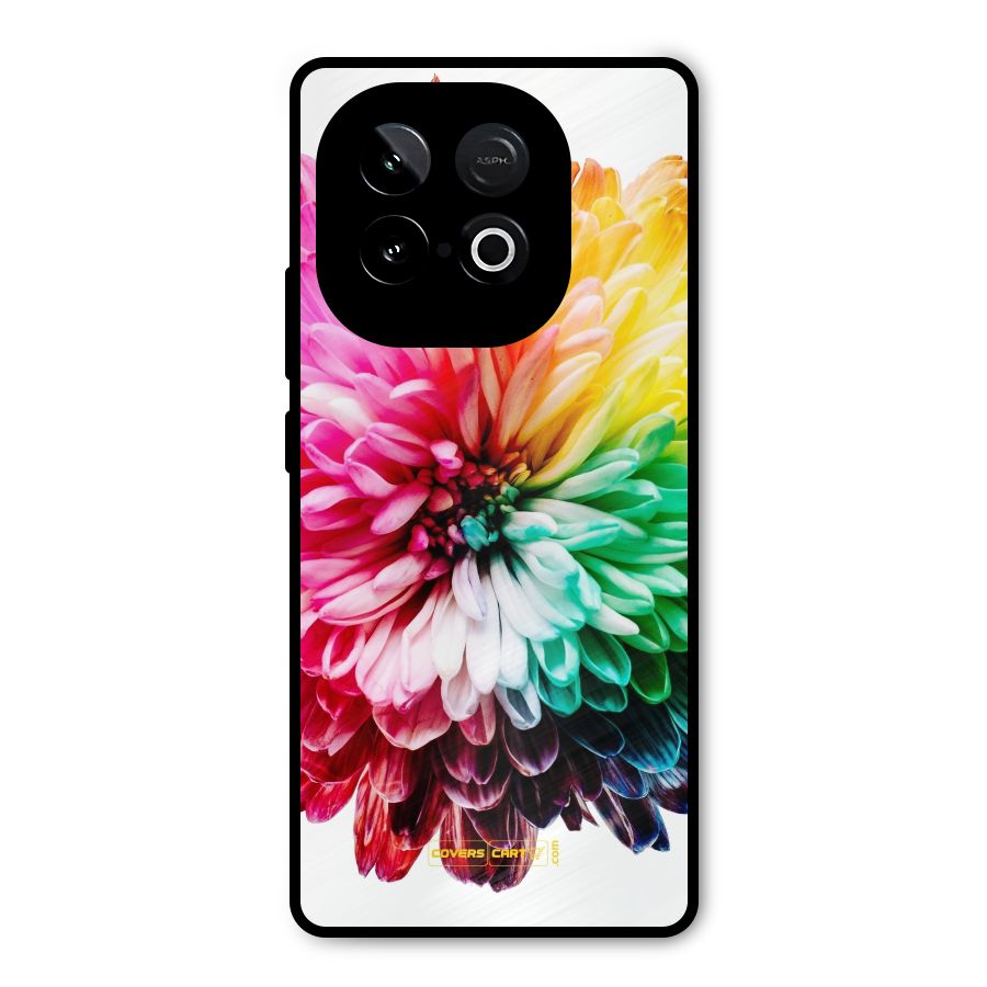Colorful Flower Metal Back Case for iQOO Neo 10