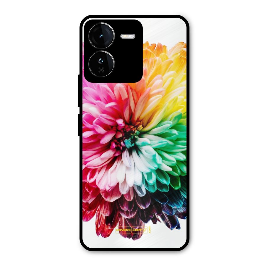 Colorful Flower Metal Back Case for iQOO Z9