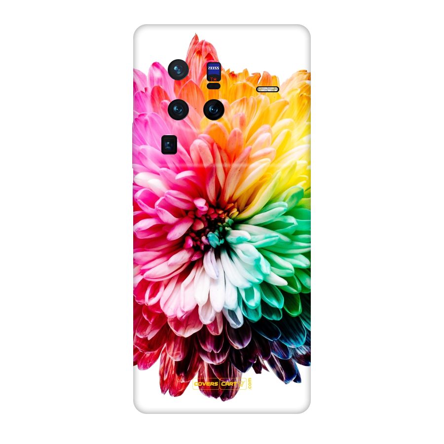 Colorful Flower Original Polycarbonate Back Case for Vivo X80