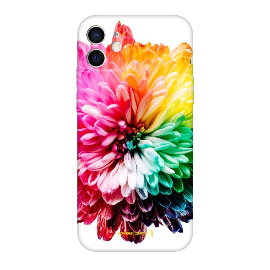 Colorful Flower Original Polycarbonate Back Case for iPhone 12