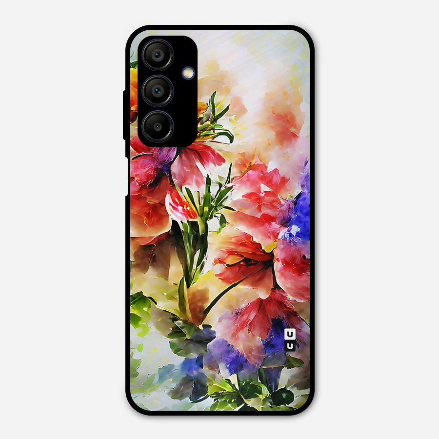 Colorful Flowers Fine Art Metal Back Case for Galaxy A15 5G