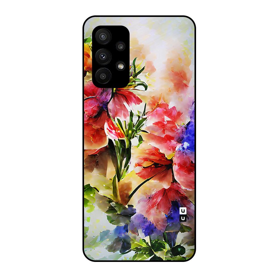 Colorful Flowers Fine Art Metal Back Case for Galaxy A23