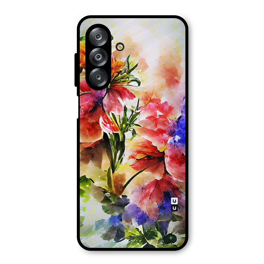 Colorful Flowers Fine Art Metal Back Case for Galaxy A26