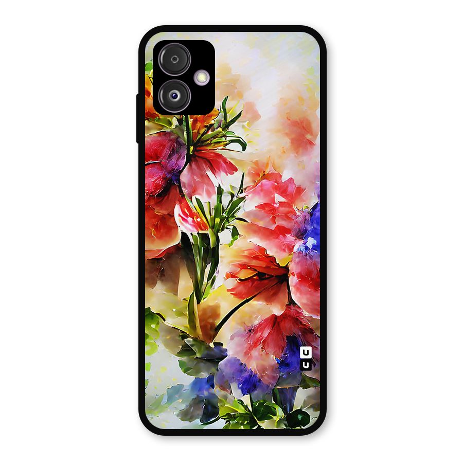Colorful Flowers Fine Art Metal Back Case for Galaxy F14