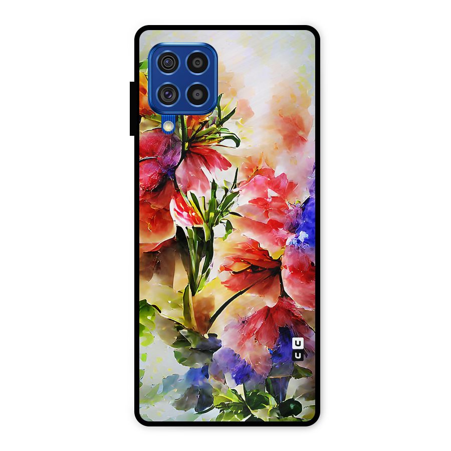 Colorful Flowers Fine Art Metal Back Case for Galaxy F62